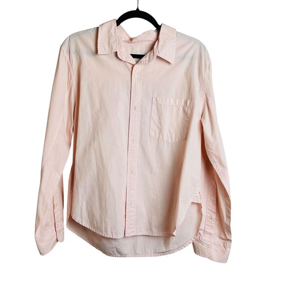 Citizens of Humanity Shirt Womens Medium Pink Button Down Long Sleeve Casual Top - Picture 1 of 7